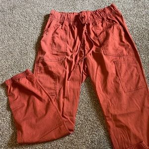 Orange scrub pants